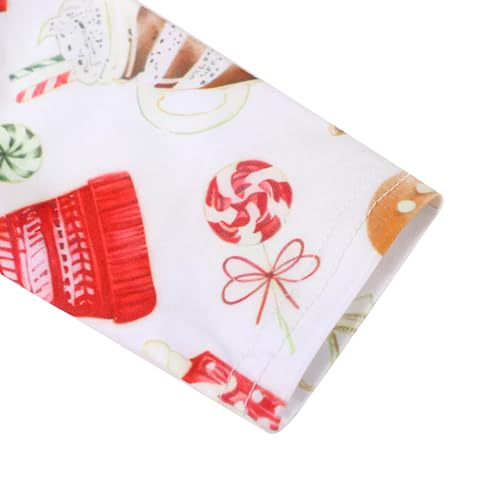 Christmas Toddler Girls Santa Claus Dress Snowman Print Dresses Long Sleeve Winter Clothes 2-8Y3