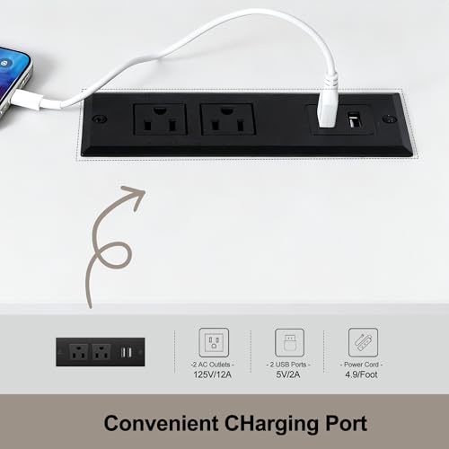 TaoHFE Headboard Queen Size with Charging Function,Wooden Queens Headboard with Storage,Modern Farmhouse Queen headboard only for Bedroom with 2 Outlets and 2 USB Ports — view 4