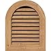 Ekena Millwork GVWRT28X2801SFUWR Round Top Gable Vent Gable Vent, 28"W x 28" (33"W x 33"H Frame Size), Western Red Cedar, Unfinished
