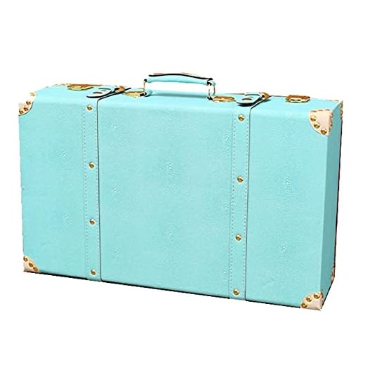 GYMEIJYG Maleta Vintage, Gran Capacidad Esquinas Envueltas A Mano Bisagra De Hardware Retro Se Utiliza para Almacenar Adornos, Accesorios De Fotografía, 3 Colores, 2 Tamaños