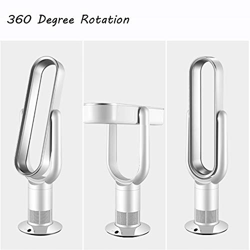 Zpee Remote Control Tower Fan,Evaporative Coolers,Rotation Oscillating Personal Air Cooler,Super Quiet Bladeless Fan With Touch Button Silvery 25X25X100Cm(10X10X39Inch) #TOP3