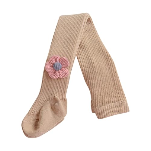 Toddler Girls Cute Flower Tights Knee High Socks Baby Kids Overknee Stretchy Cotton Stockings for 1-12 Years