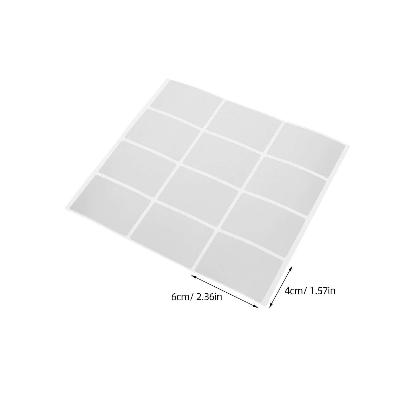 960 beschreibbare, wasserfeste Klebeetiketten (6,1 x 4 cm) – Ideal für Klassenzimmer und Vorratskammer – Blanko-Aufkleber für Gläser und Flaschen zur einfachen Organisation
