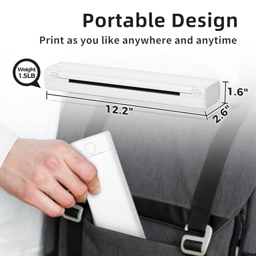 Zoolion Bluetooth Tattoo Stencil Printer, Tattoo Printer for Skin, M08F Tattoo Printer Copier with 10Pcs Transfer Paper, Thermal Printer Tattoo Support Phone&Tablet&PC, Stencil Machine for Tattooing