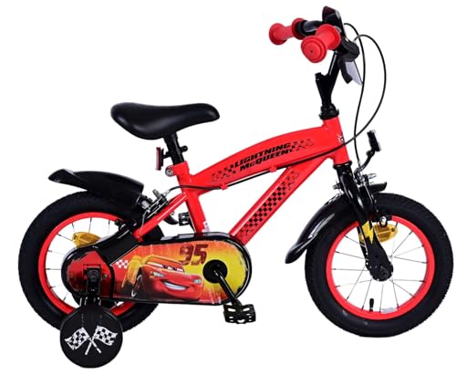 Volare Bicicleta infantil Disney Cars de 12 pulgadas con dos frenos de mano: seguridad, comodidad y diversión en uno