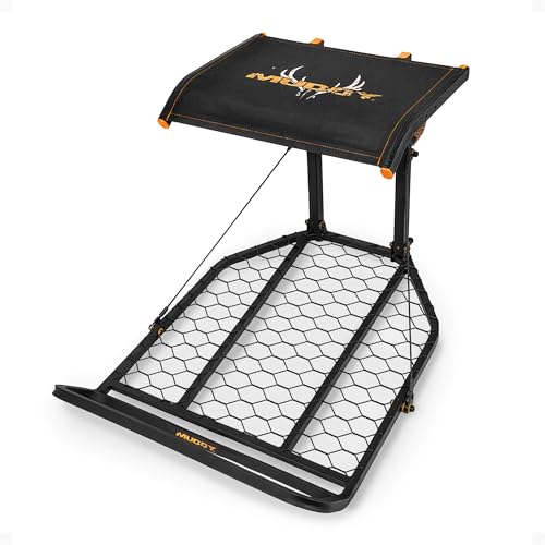 Image of MUDDY The Boss XL Wide Stance Hang-On Tree Stand Platform & Hawk Helium Set