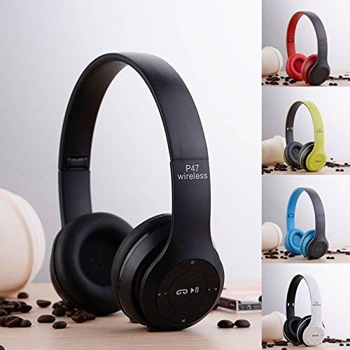 Fone De Ouvido Headphone Sem Fio Bluetooth P47 Micro SD FM Preto