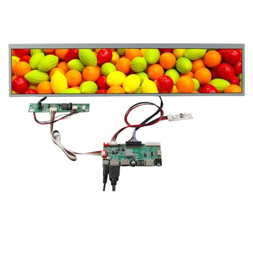 VSDISPLAY 19 Inch DV190FBM-NB0 1920x360 IPS LCD Screen with USB SD Multimedia Controller Board MP4 Support