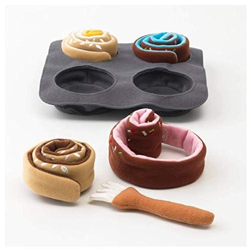 Ikea DUKTIG 6-Piece roll Set Cinnamon bun 004.278.23, polyester 1