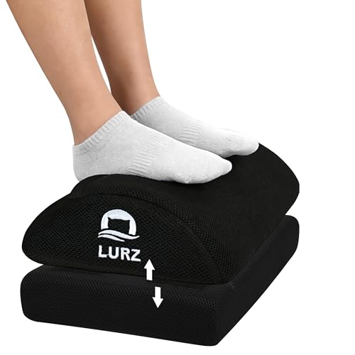 LURZ Two-Height Memory-Foam Footrest on Amazon
