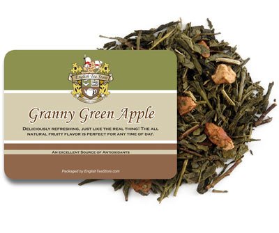 Granny Green Apple Tea Pouches for Loose Tea - 16oz Pouch | Crisp Apple Flavor with Caramel Notes | Iced or Hot Brew | Refreshing Fruity tea | Light Astringency | Steeps in 1-4 Minutes