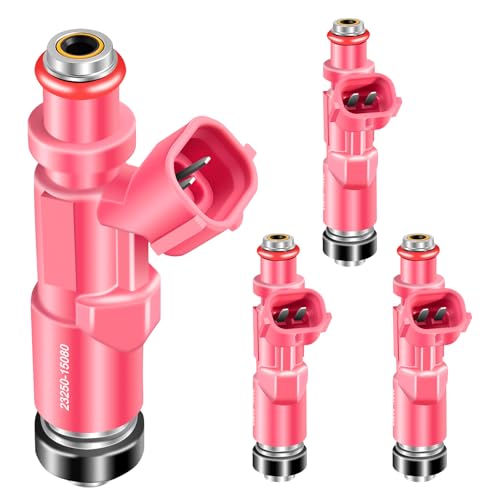 GPMMWPG 4Pcs Fuel Injectors 23250-75080 FJ793 Injector Compatible with Toyota Tacoma 2.4L 2.7L L4 2000 2001 2002 2003 2004 for 4Runner 2.7L 2000 Automotive Replaces 23209-79135 Set of 4