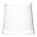5x6x5 White Linen Drum Chandelier Clip-On Lampshade - Perfect for chandeliers, foyer lights, and wall sconces -Small, White