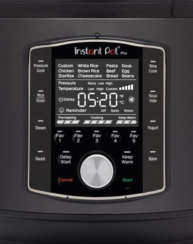 Instant Pot Pro Olla a Presión Eléctrica Multifunción 10 en 1, Cocción Lenta, Arrocera, Vaporera, Yogurtera, Sartén para Saltear, Esterilizador y Al vapor – Acero Inoxidable, 1200 W – 5,7 L, Negro - imagen 2