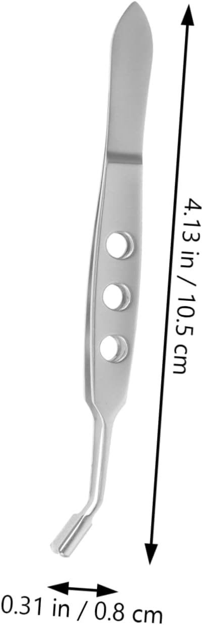 VALICLUD Thick Tweezers for Women Eyelid Massage Tweezers for Meibomian Gland Unclogging Head Forceps