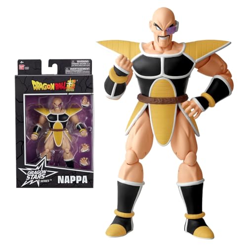 BANDAI - Dragon Ball Super - Figurine Dragon Stars 17 cm - Nappa (Dragon Ball Kai ver.) - Licence Officielle Dragon Ball - Figurine articulée Nappa - Jouet...
