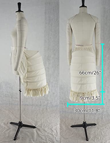 MYAYD Women 18th Basil Skirt Back Petticoat Pannier Bustle Hoop Six Layer Under Skirt Victorian Crinoline for party ball2