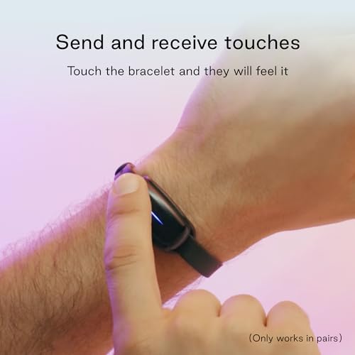 BOND TOUCH Long-Distance Relationship Smart Bracelet for Couples to Feel Connected (1 Unit) Long Battery Life, Bluetooth Connection, Haptic Vibration, Compatible with iOS and Android