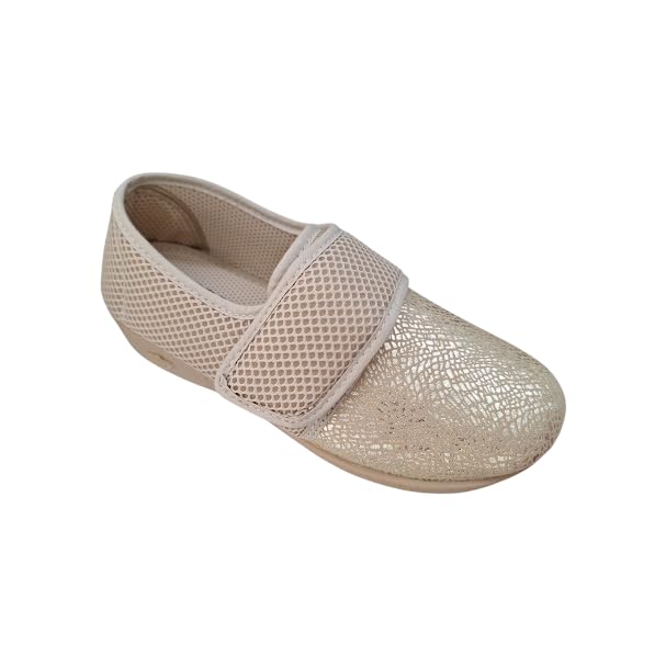 Hergos Scarpe H069, Adatte a Riabilitazione, degenze, Comfort, Elasticizzate e Antiscivolo