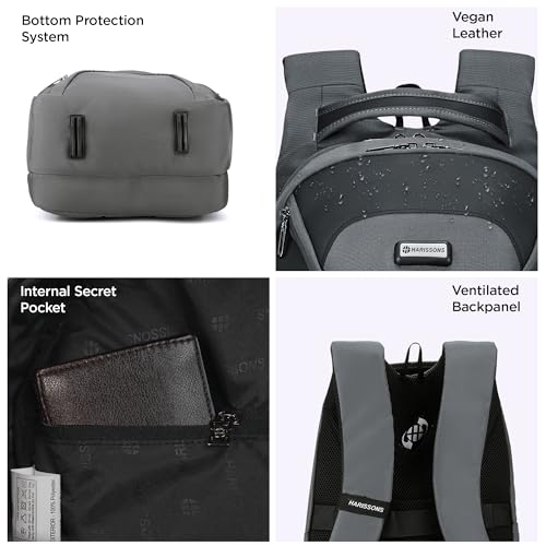 Image of HARISSONS Axis Business Travel Laptop Backpack | 35L | Fits 15.6 inch Laptop | 1000D PU-Coated Polyester | Office, Travel & Work Commute