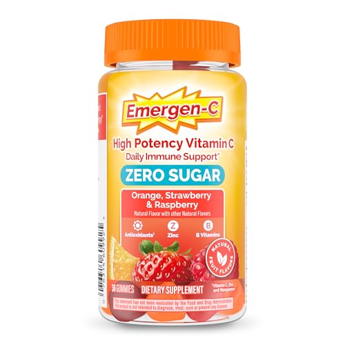 Emergen-C Vitamin C 250mg Gummies Immune Support Mixed Fruit 36 Gummies