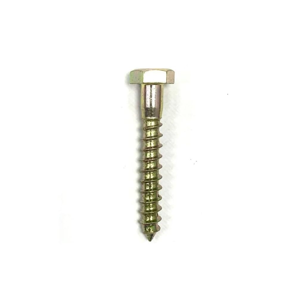 RADSO M6 (6mm x 30mm) Hex Head Coach/Wood/Lag Screw - Yellow Zinc Plated - DIN 571 - Suitable for Wood, Masonry, Brick, and Concrete Wall Fixing. Anti-corrosive - Best for outdoor use- Pack of 10 - Image 2