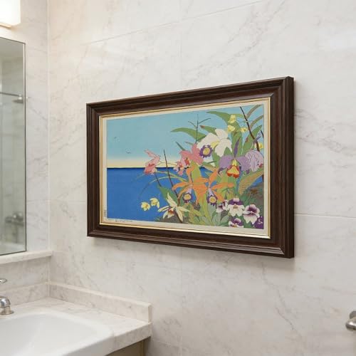 Impression sur toile fleurs Paul Jacoulet décoration murale 30x45cm - 5