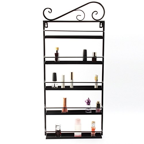 Meisax 5-Tier Nagellack Regal Metall Kosmetik Aufbewahrung Nagellackregal Wandregal für Tonie Ätherisches Öl Lippenstift… – Bild 3