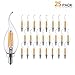 Produktbild LED Lampen Edison Lichter Kerzen licht Dekorative GlühbirnenLed E14 220V Lampe 3.5W C35T Led Dimmbar Glühbirne Kerzenhalter-25_Pieces_3.5W_E14_220V