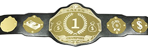 Undisputed Belts Sales Championship Belt Trophy - Custom Banners - Custom Banner Text and Colors - 2 Day Production