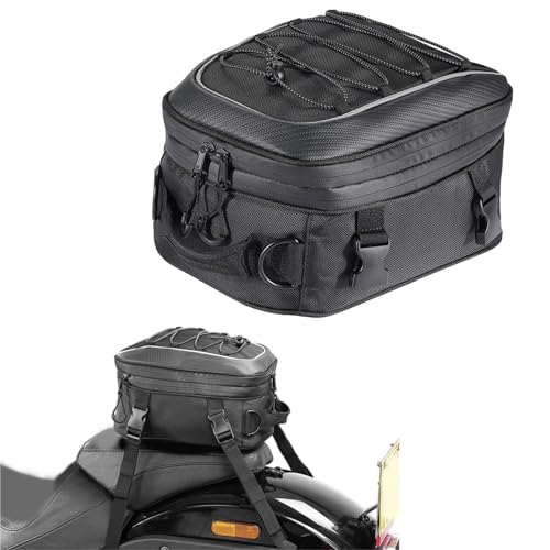 Bolsa Trasera Expandible para moto con capacidad de 7-12 litros y funda impermeable