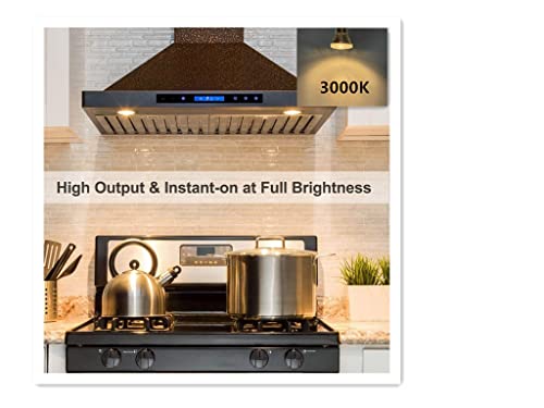 LPSAFP PAR20 7W LED Range Hood Light,E26 120V Dimmable Warm White 595lm, Waterproof IP65, Replacement 50W Halogen Cup. Spot Bulbs for Kitchen Appliances, Track Lighting, Outdoor Landscaping 2 Pack - Image 5