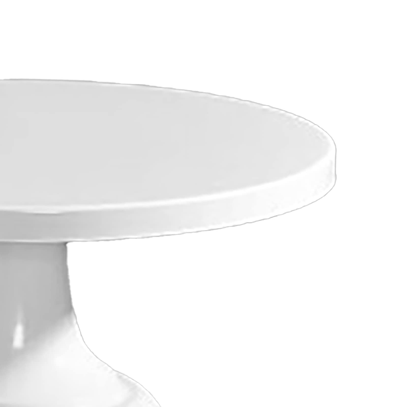 Alzata per Torta in Metallo, Porta Torta Rotonda Resistente per Feste - Supporto per Dolci, Cupcake, Dessert - Ideale per Matrimoni, Compleanni, Eventi (Bianco Piccolo)