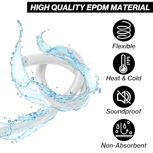 Espuma para juntas de caucho EPDM 1/4 pulg x 15 ft miniatura 6