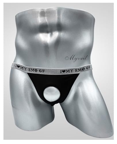 Mens Sexy Open Front Underwear High Cut Bikini Briefs T back Sissy Lingerie2