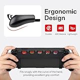 Mcbazel Console Grip Case for Switch 2, Lightweight ABS Material Protection with 5 Game Card Slots, Ergonomic Switch 2 Grip Case for Nintendo Switch 2 (Black) - Image 3
