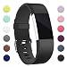 For Fitbit Charge 2 Bands, Hotodeal Replacement Wristbands Soft Silicone Accessory Strap for Fitbit Charge2 HR Tracker, Buckle, 12 Colors, Small Black