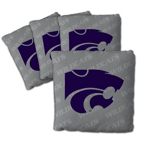 Sacs de cornhole YouTheFan Kansas State gris, cadeau idéal