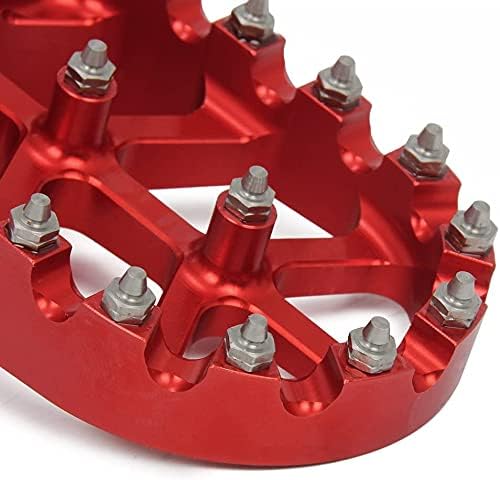 Repose-Pied Moto CNC Aluminium Pour CR125R CR250R CR500R - Rouge, Haute Performance