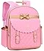 Gazigo Children Princess Waterproof PU Backpack for Elementary School Girls