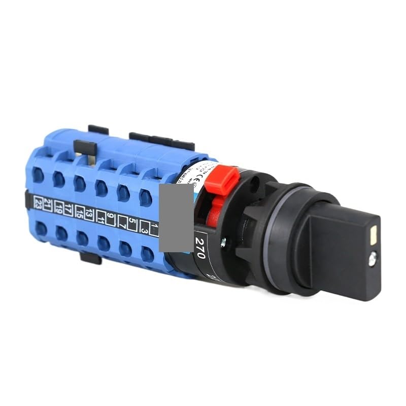 Interrupteur à came 6 phases SZW26-20 commutateur de vitesse rotatif 8 positions 20A 660V