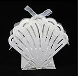 Sea Shell Shaped Die Cut Wedding Birthday Favor Boxes (12pcs)