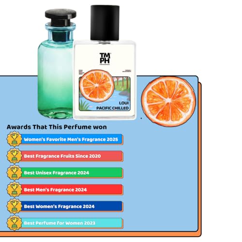 Image of TMPerfumehouse Loui Pacific Chilled for Men & Women | Floral, Powdery & Long Lasting Perfume Spray | Rose, Soft-spicy & Amber Fragrance | Luxury Gift for Him & Her | TMPH | 50ml