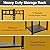GREENER 31.6’’ Tall Firewood Rack with Handsaw 2 Tiers Fireplace Storage Log Rack Holder Wood Storage For Indoor Fireplace, Wood Stove or Outdoor Patio