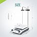 LICHEN Magnetic Stir Plate Magnetic Stirrer Hotplate 300℃ with LED Display, Adjustable Speed&Time 100-1600RPM Mixer, Temp Probe Sensor Included