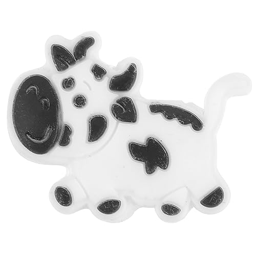 FOYTOKI Cow Shaped Tennis Racket Silicone Vibration Dampener for Rackets Fun Cartoon Design Tennis Accessory Present for Friends and Family