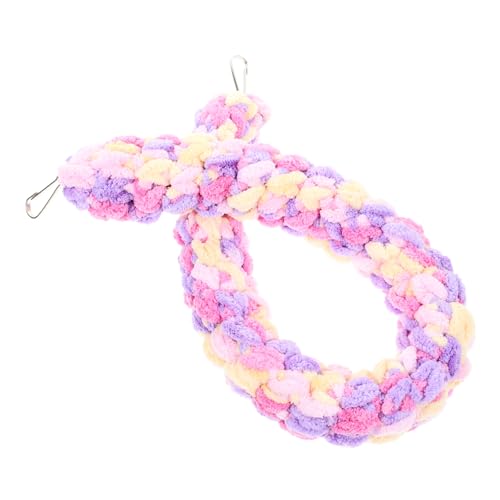 FONDOTIN Parrot Climbing Rope Swing for Birds for Parakeets Lizards and Other Pets and Terrarium Accessory