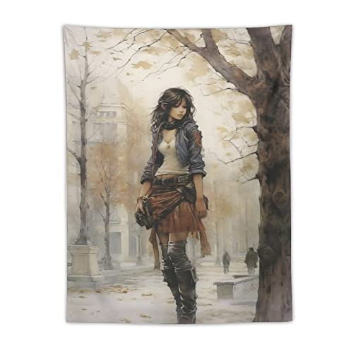 Esproutty Beautiful Lady Tapestry, Vintage European Room Tapestry, Wall Hanging For Bedroom Living Room Dorm 30"X40" #TOP1