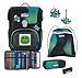 SCOUT Schulranzen Movie Star Neo Set 4-teilig Blue Pixel blau