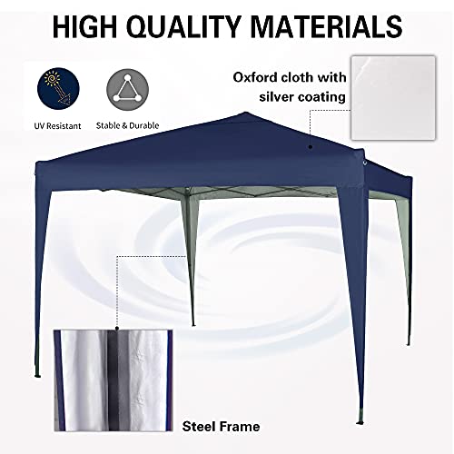mcc direct 3x3m Pop-up Gazebo Waterproof Outdoor Garden Marquee Canopy NS (Blue) - Image 4